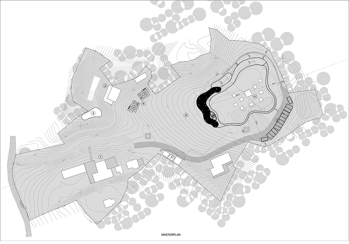 Idee architects creates sinuous and reflective canopy for Quin Pavilion on Hanoi hills