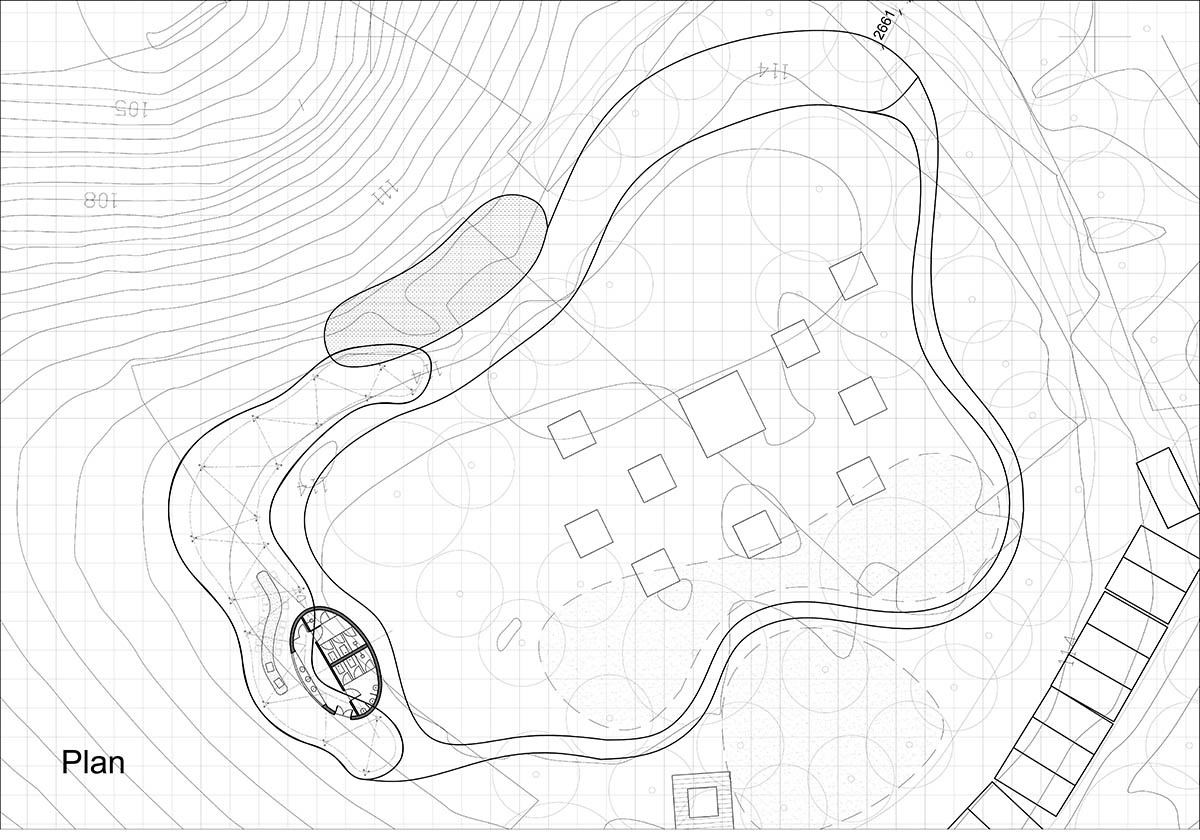 Idee architects creates sinuous and reflective canopy for Quin Pavilion on Hanoi hills