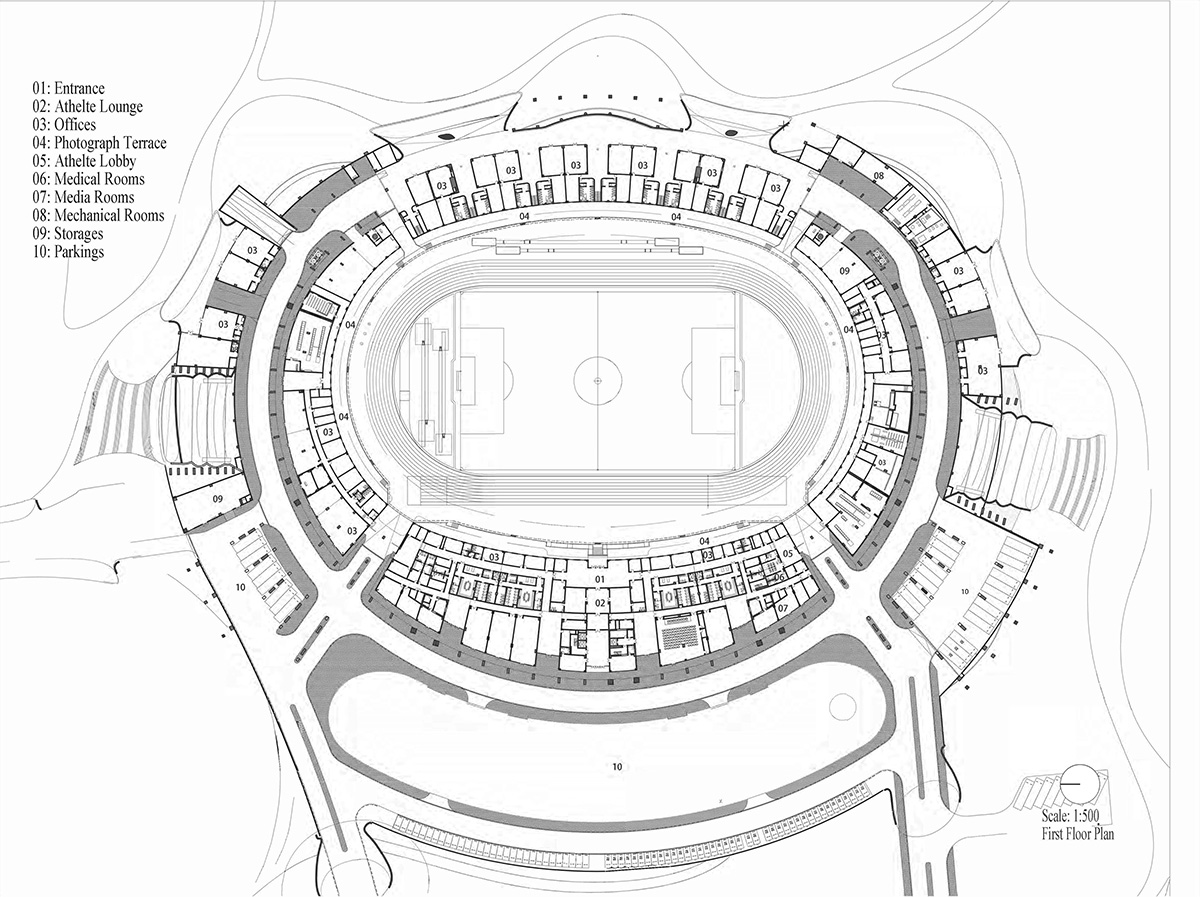 MAD completes the first signature stadium at Quzhou Sports Park crowned by undulating halo-like roof 