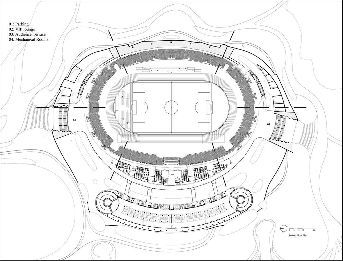 MAD completes the first signature stadium at Quzhou Sports Park crowned by undulating halolike roof