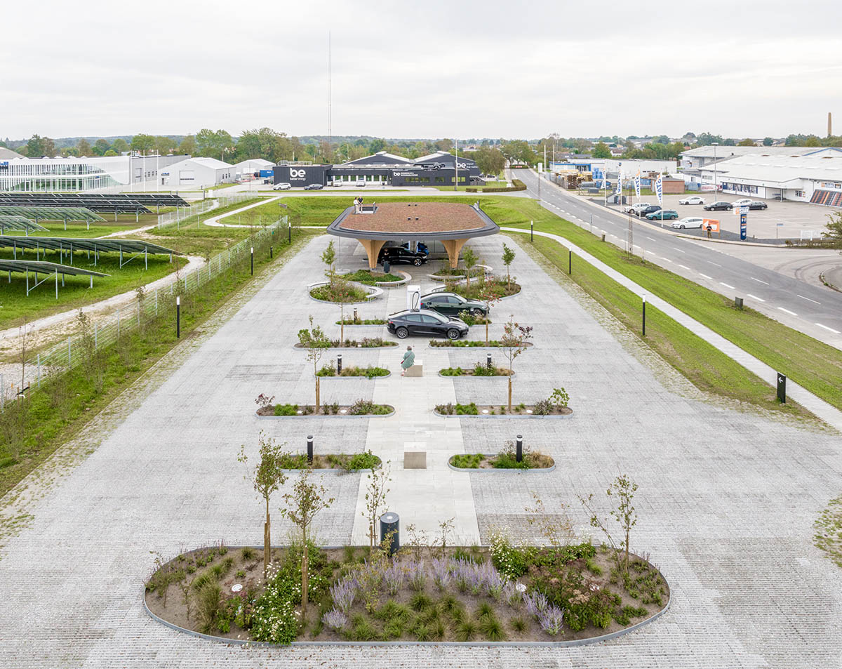 EFFEKT completes modular timber-framed charging station in Sønderborg, Denmark 