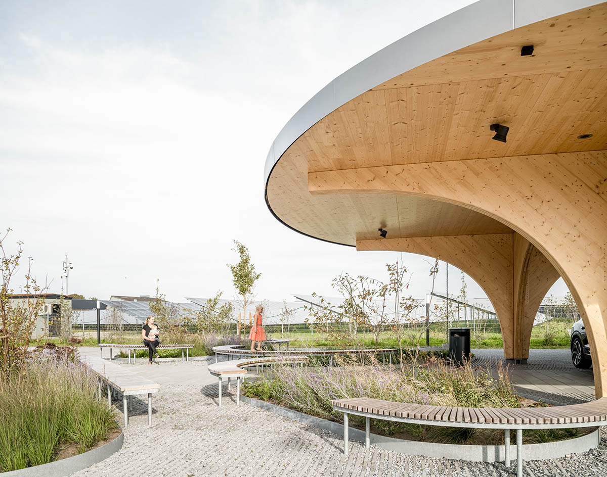 EFFEKT completes modular timber-framed charging station in Sønderborg, Denmark 
