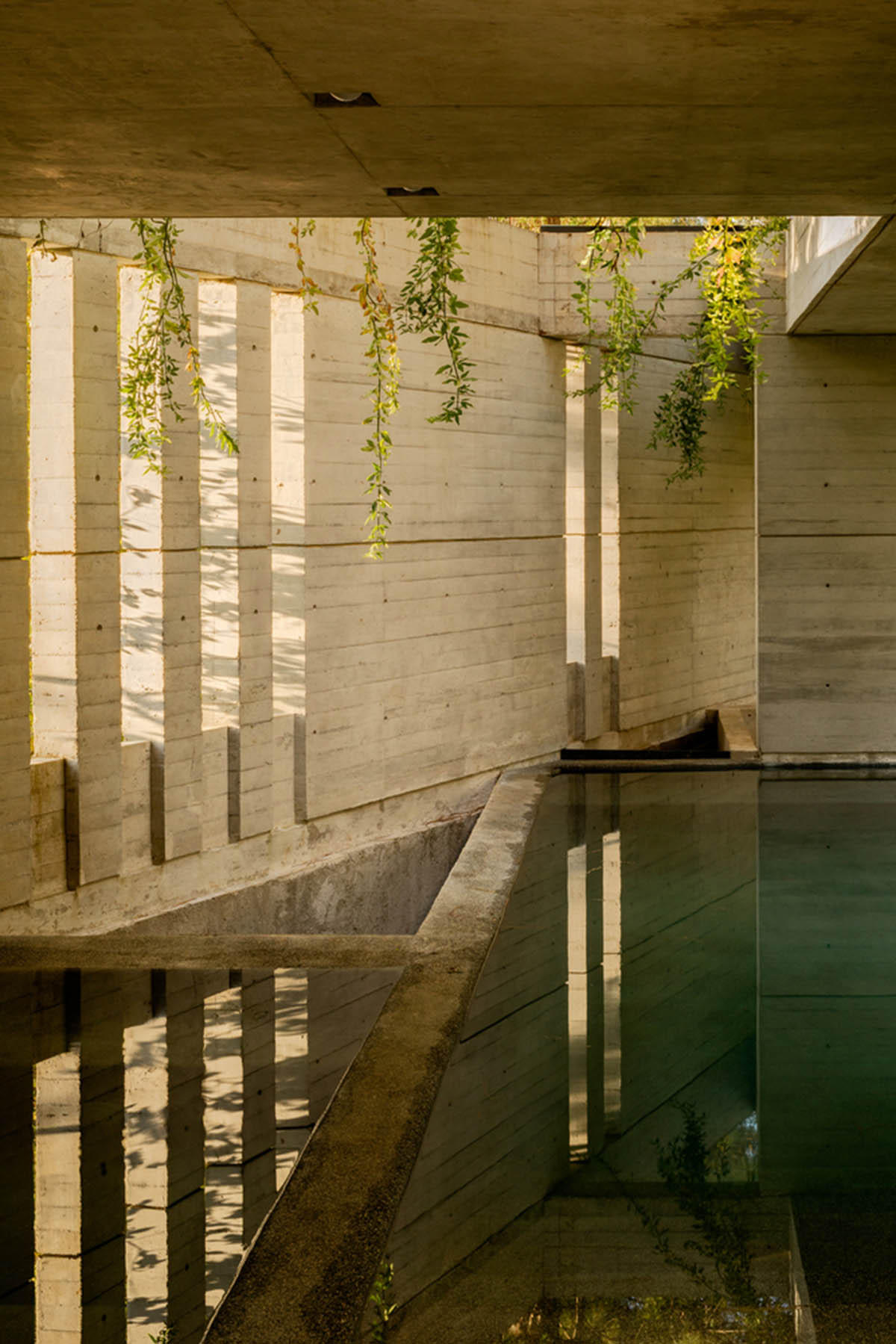 Estudio MMX designs club house creating diagonal landscaped spaces in Mexico