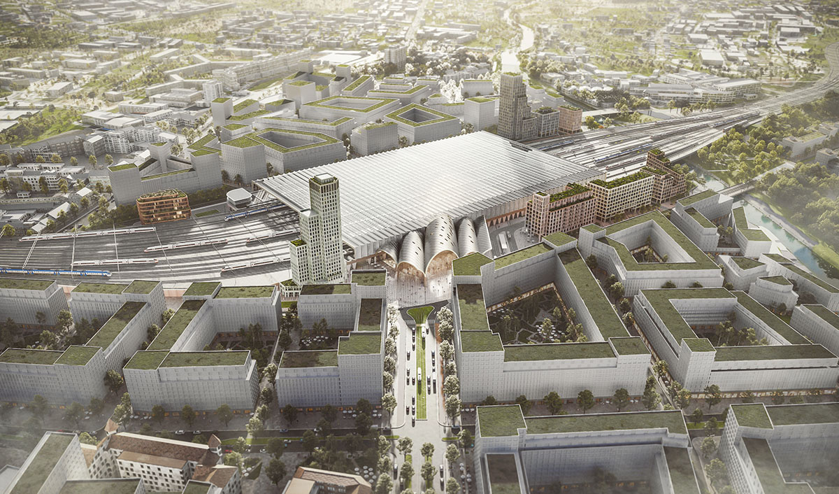 Benthem Crouwel Architects and West 8 win competition for new multimodal Brno main station