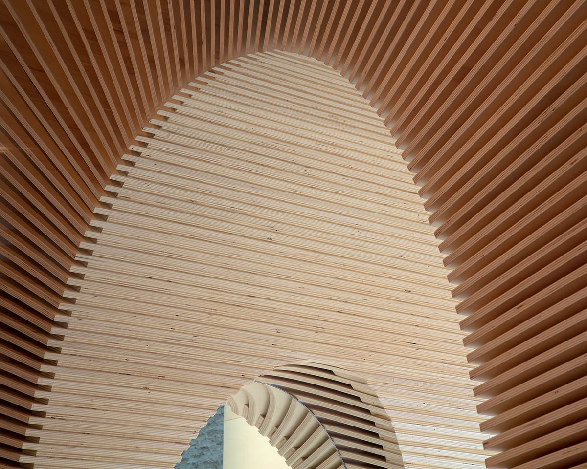 Alison Brooks Architects' Wooden Installations Explore 4 Totems in Housing at Venice Biennale