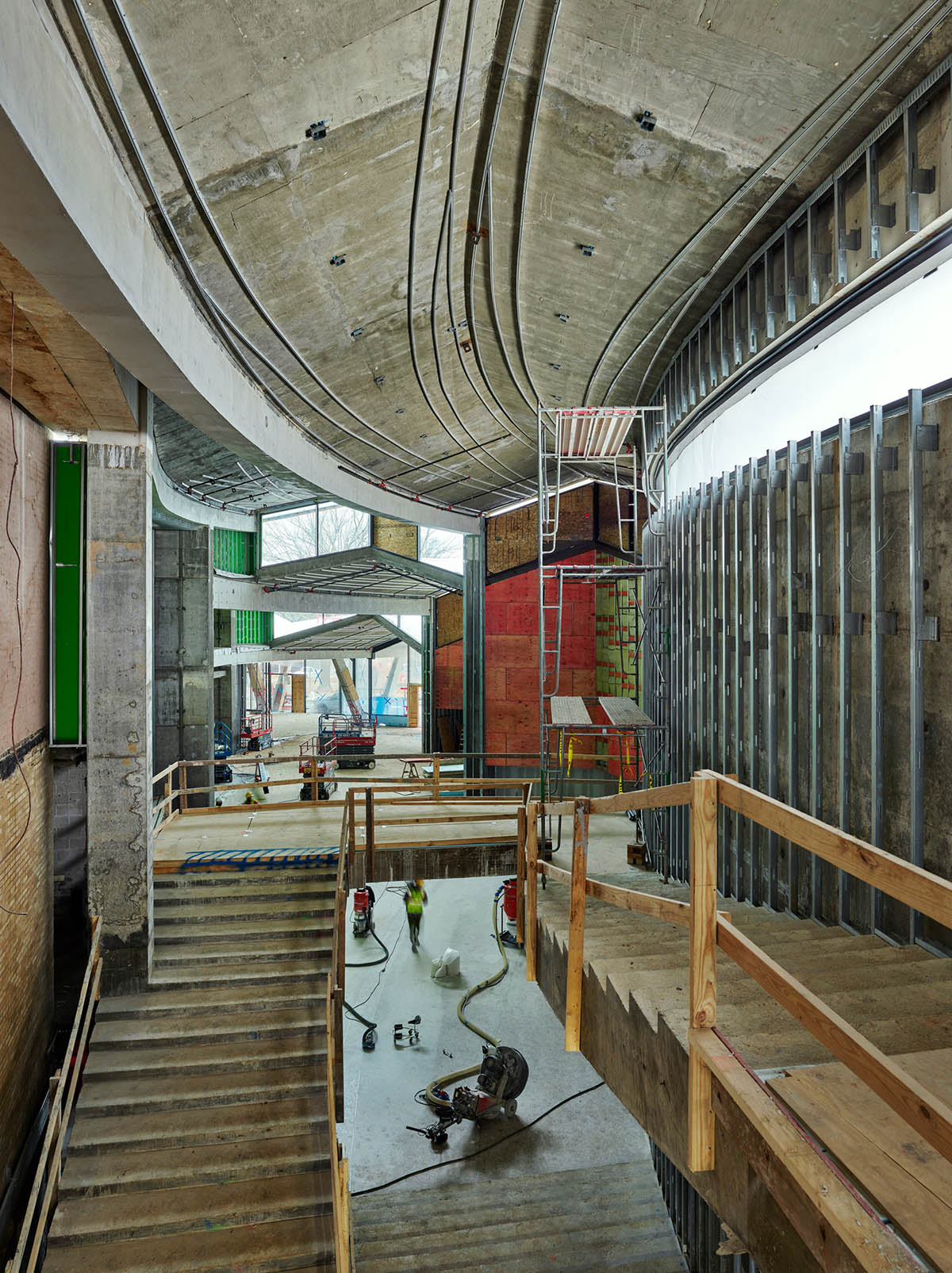 Studio Gang's Arkansas Museum of Fine Arts takes shape with folded concrete roof in Little Rock