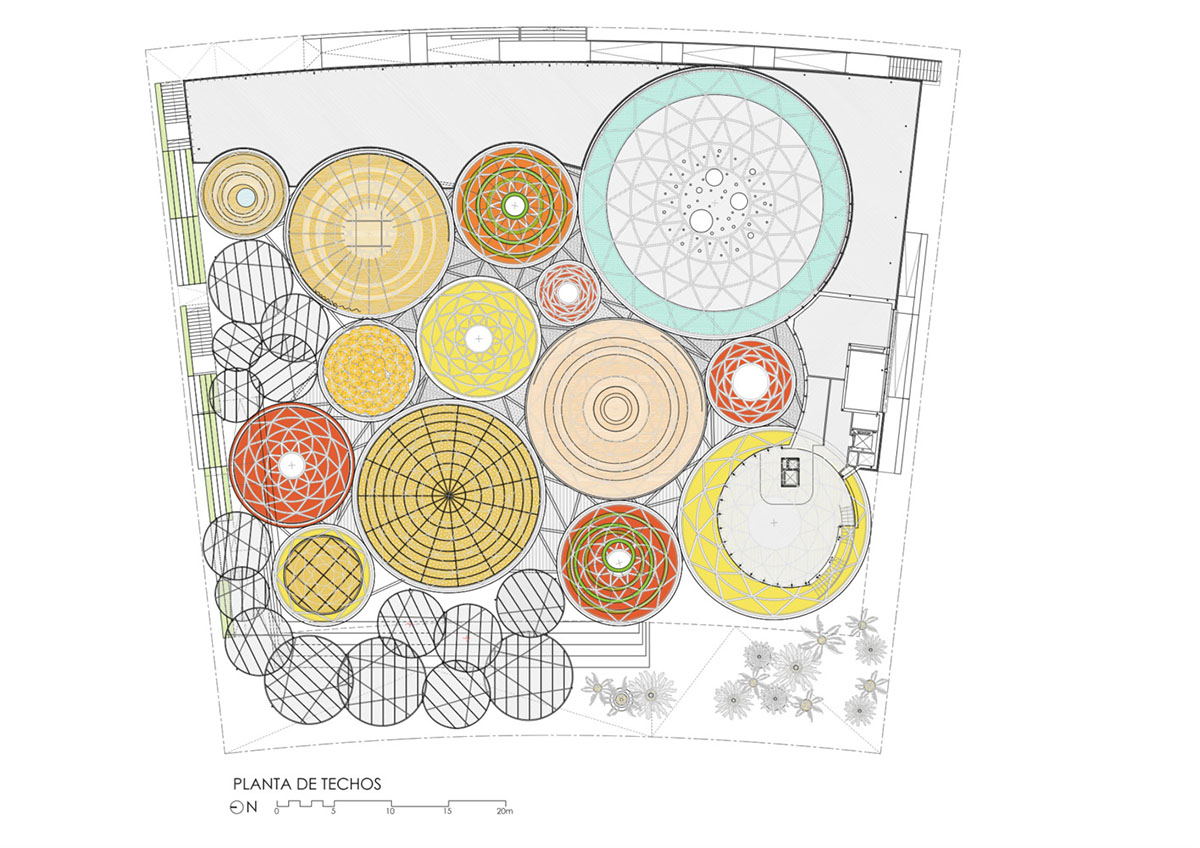 Amann-Cánovas-Maruri adds colorful conic roofs to Spanish Pavilion at Expo 2020 Dubai