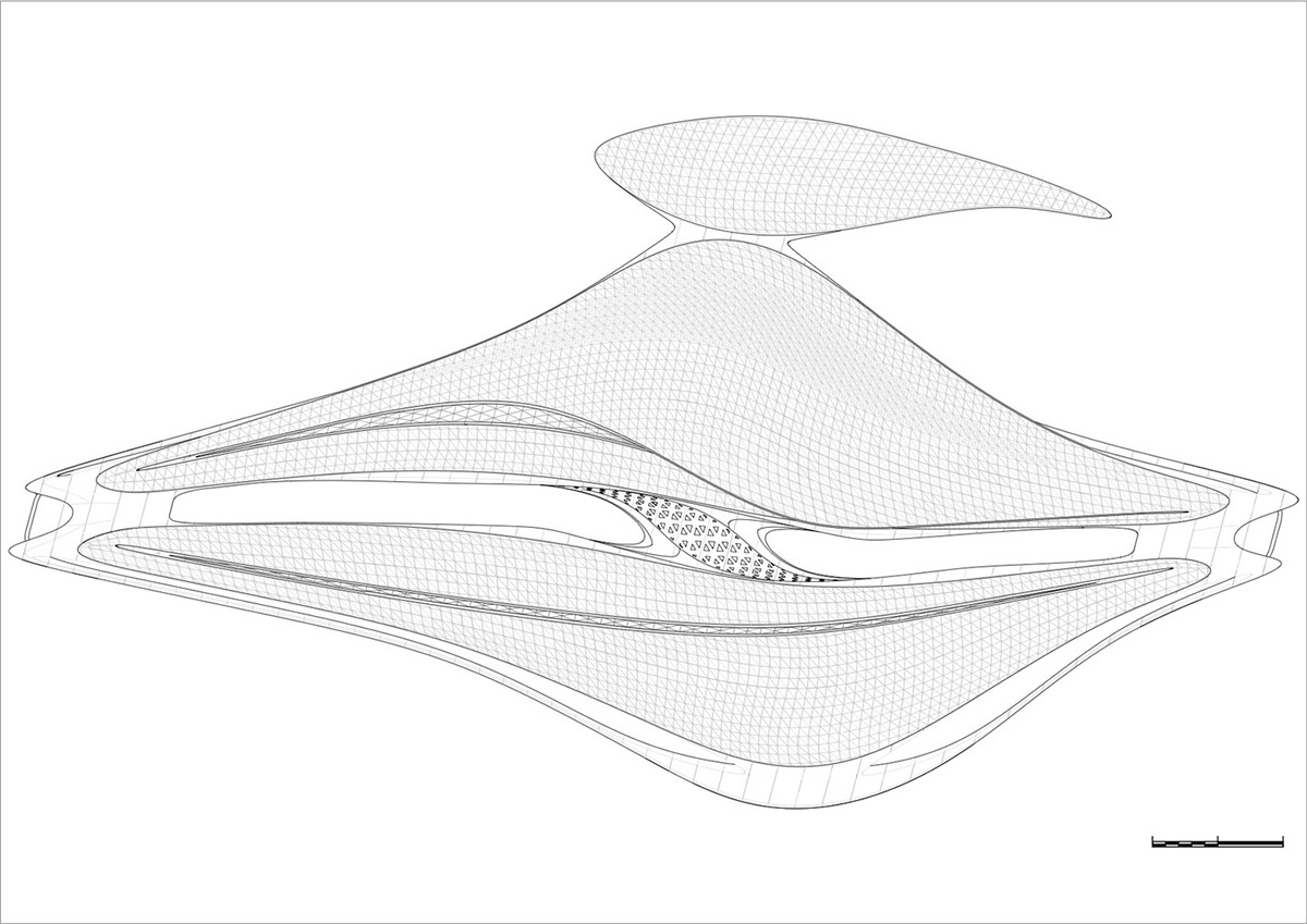 Zaha Hadid Architects' Bee'ah Headquarters Takes Shape In UAE