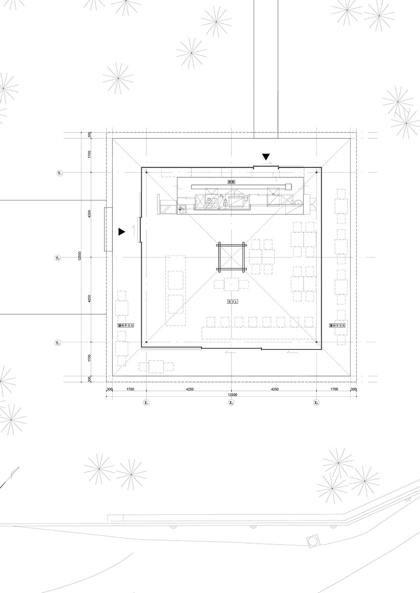 Kengo Kuma adds only tree-like structure to Coeda House without using extra columns in Shizuoka