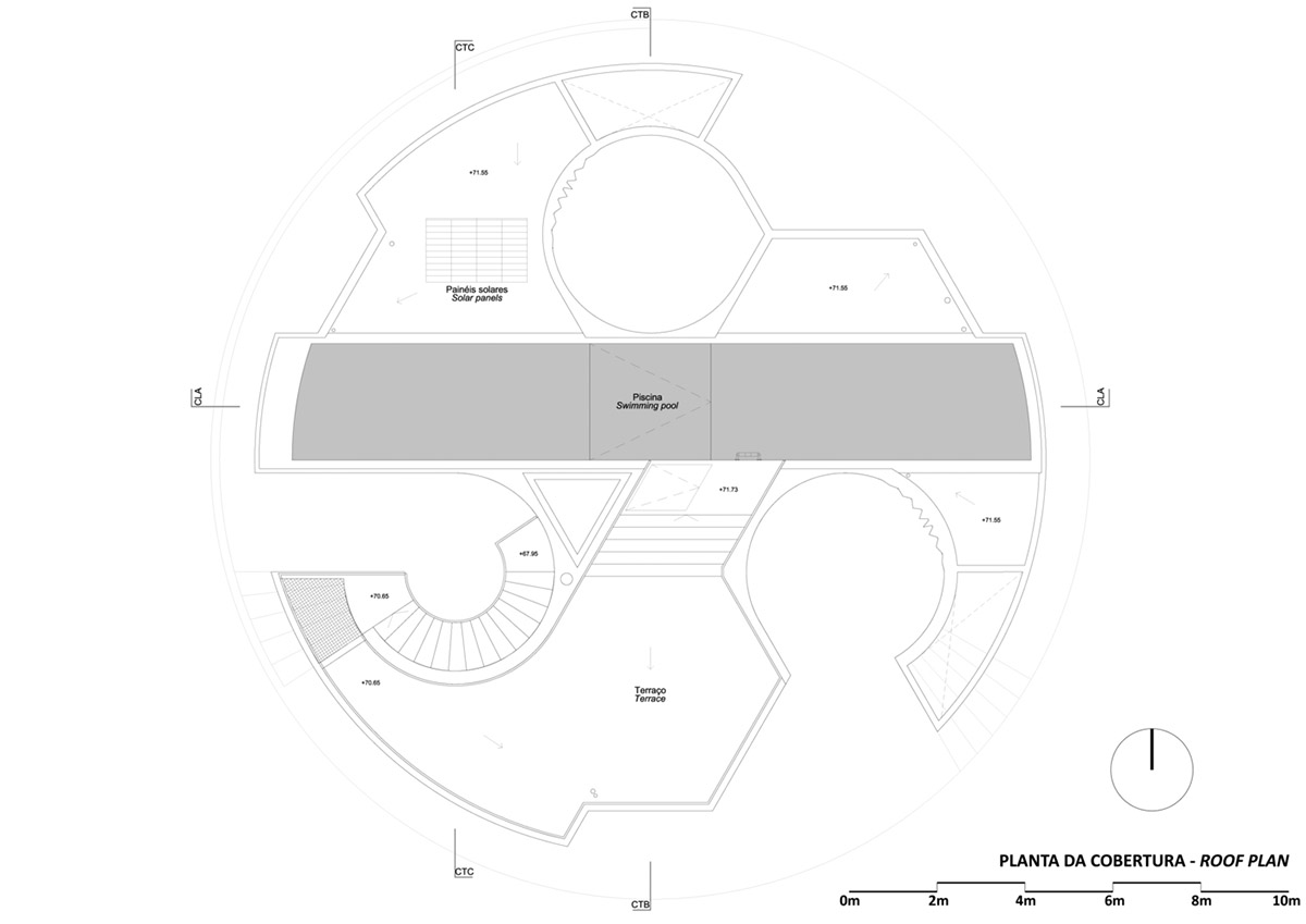 Double(o) Studio built Trefoil House with circular and hexagonal layout ...