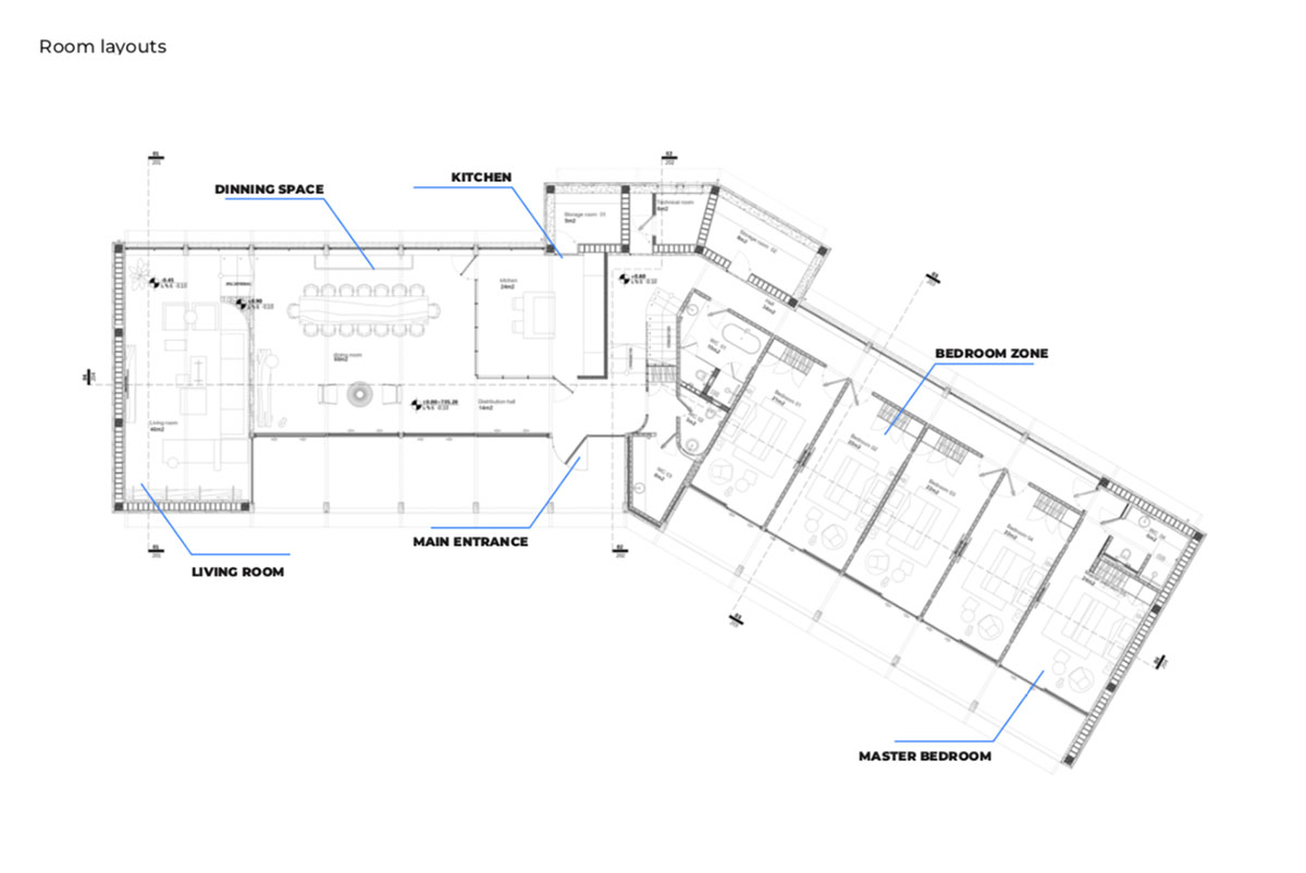 The stone and wood Tbilisi residence integrates architecture with the natural landscape