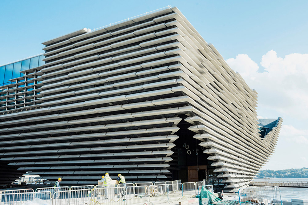 Kengo Kuma's Scotland's cliff-inspired V&A Dundee Museum is nearing completion