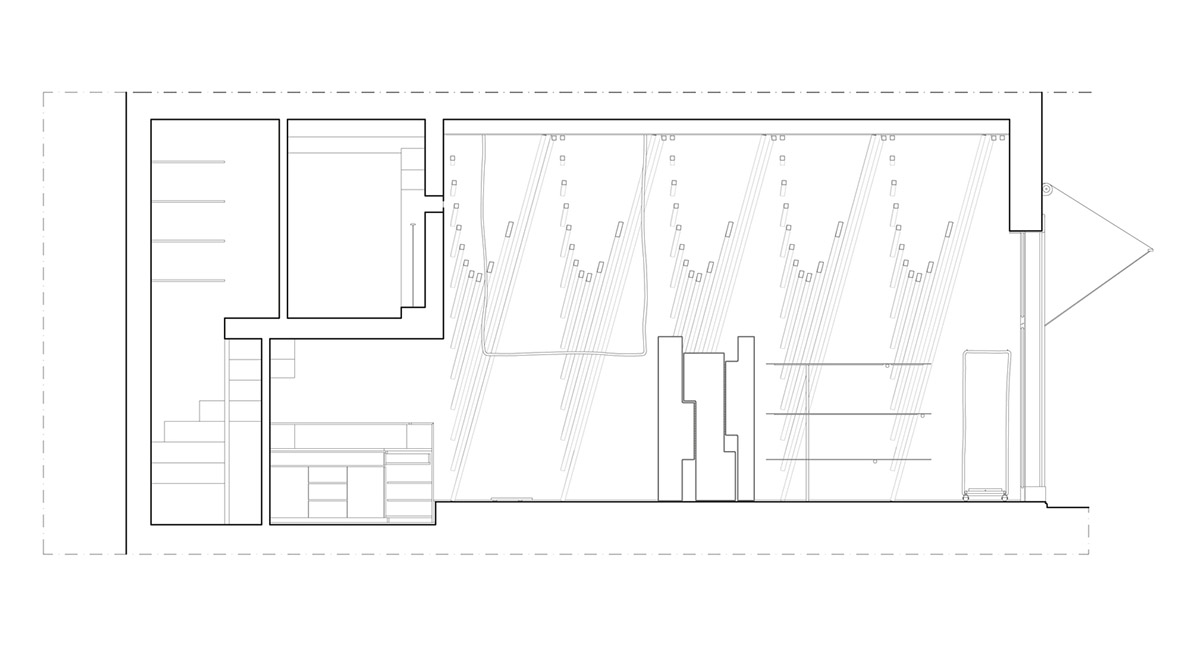 Golden and powder-colored details dominate forte_forte forte dei Marmi boutique in Italy