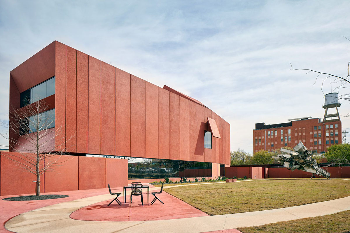 Adjaye Associates' ruby-colored contemporary art center opens in Texas