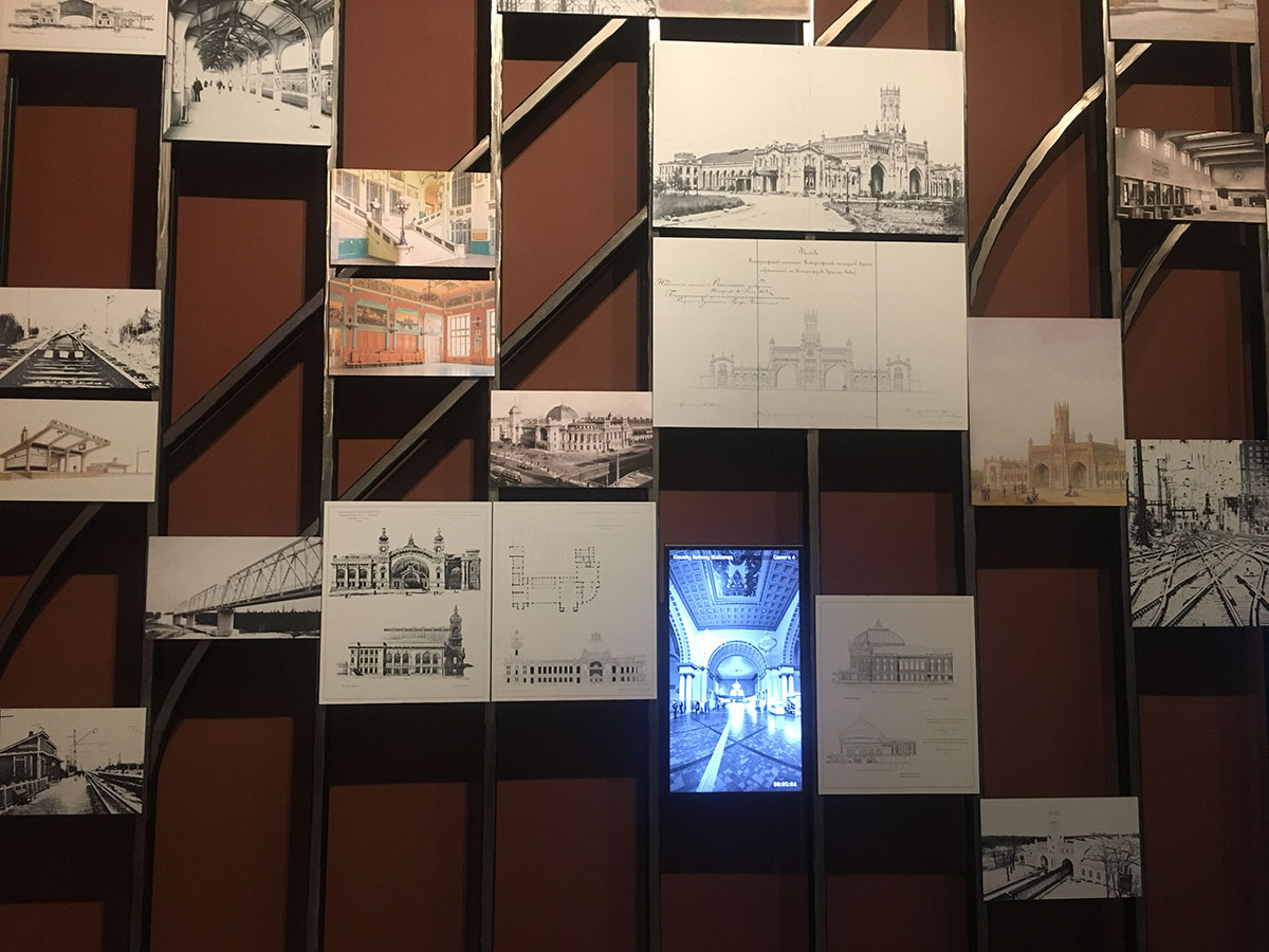 Russian Pavilion presents Russian railways with glamorous paintings in Venice Biennale