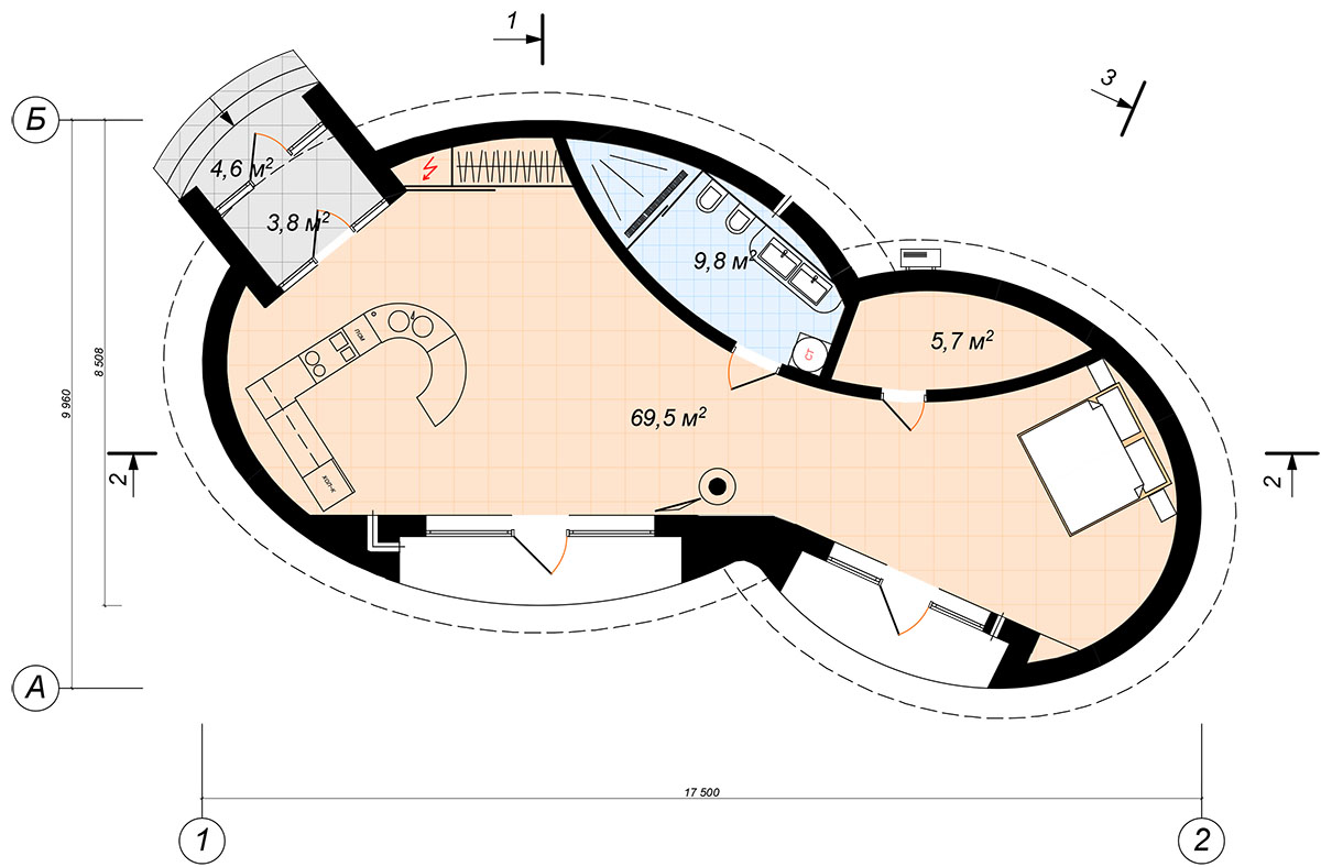 Nat Telichenko completes retro-futuristic Baan Bubble Dome House in Kharkiv, Ukraine