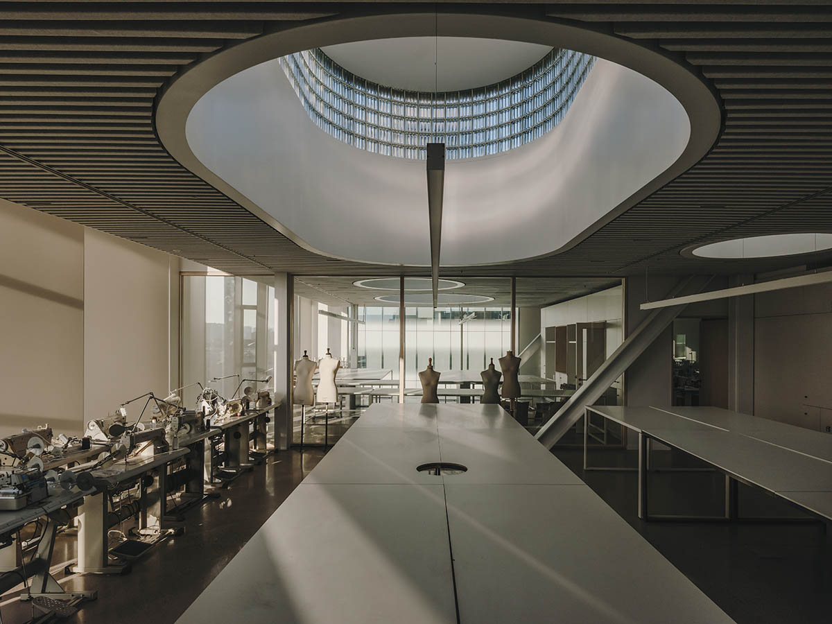 International School Of Design And Visual Arts features a sawtooth facade in Barcelona