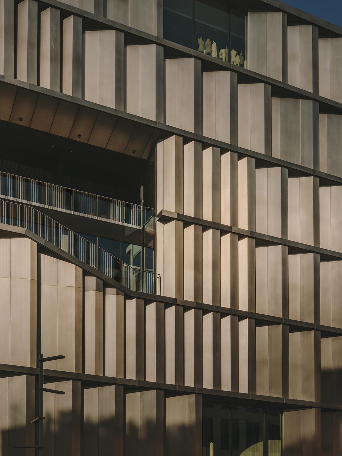 International School Of Design And Visual Arts features a sawtooth facade in Barcelona