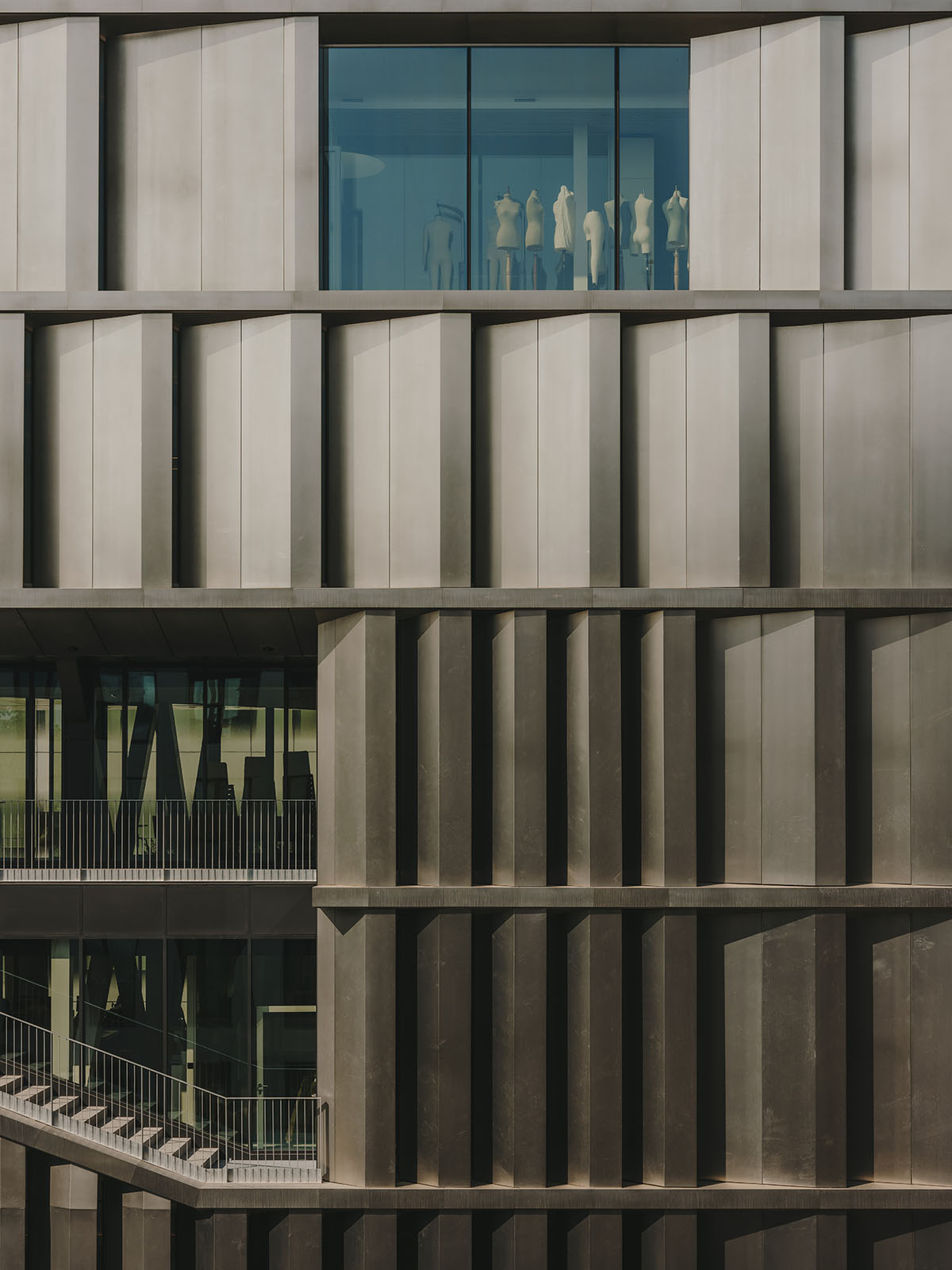 International School Of Design And Visual Arts features a sawtooth facade in Barcelona