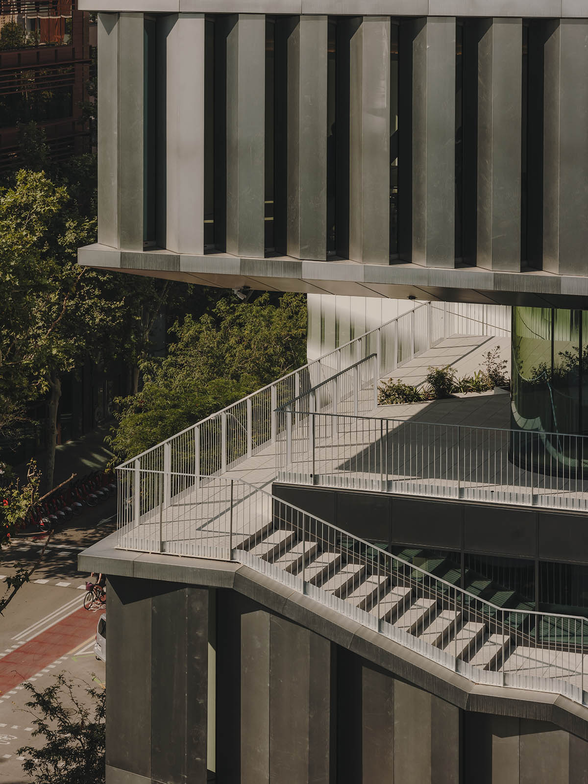 International School Of Design And Visual Arts features a sawtooth facade in Barcelona