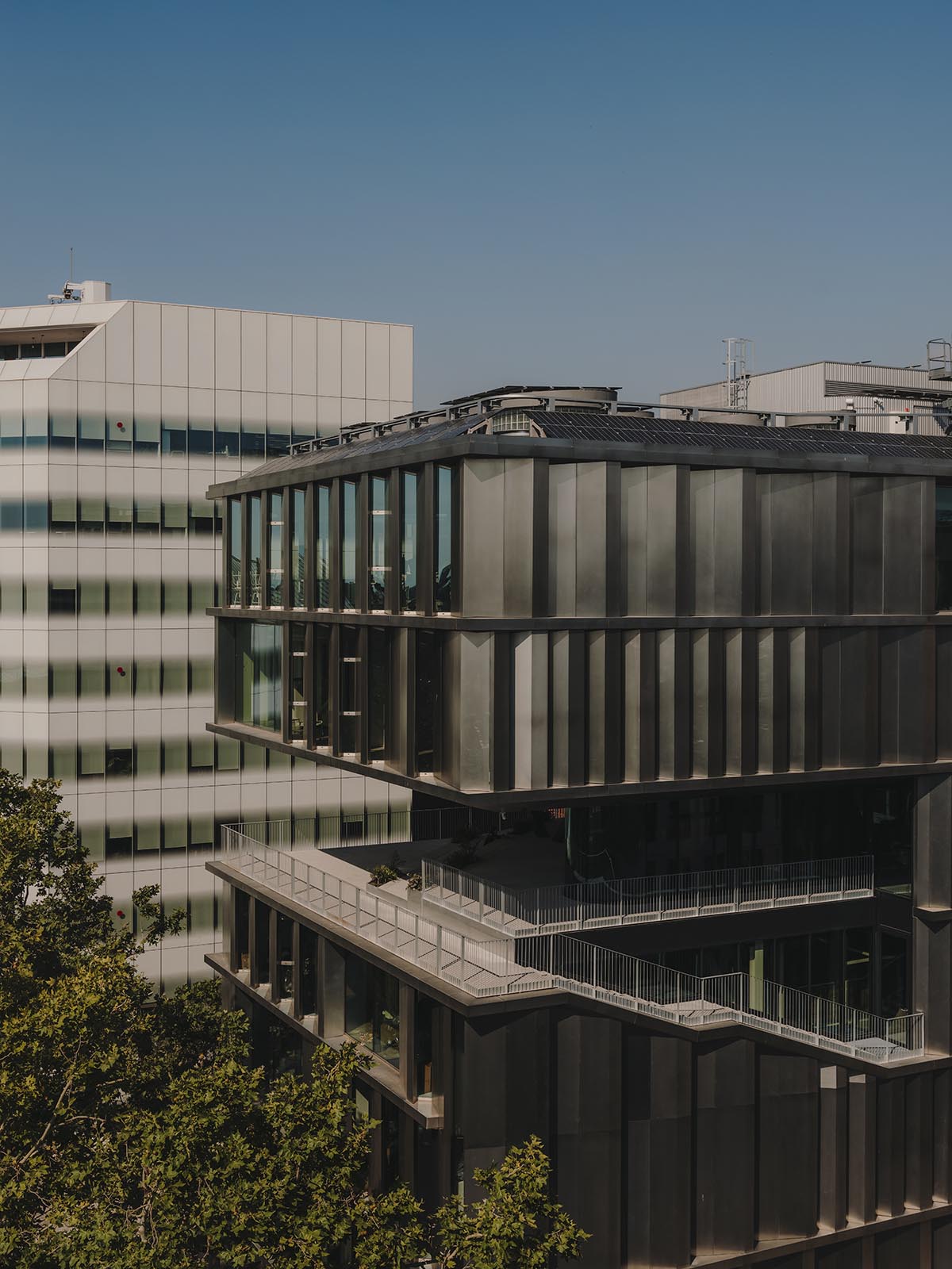 International School Of Design And Visual Arts features a sawtooth facade in Barcelona