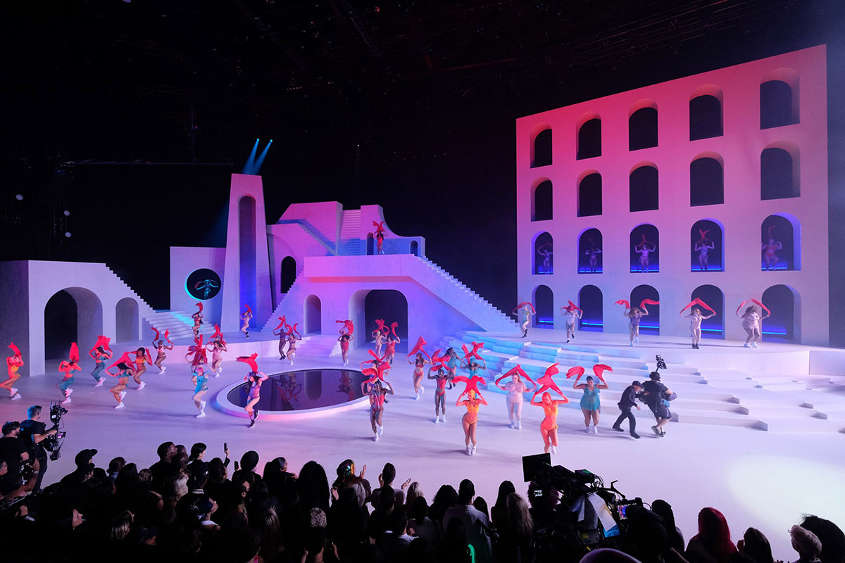 Willo Perron creates Mediterranean landscape-inspired stage for Rihanna's runway show