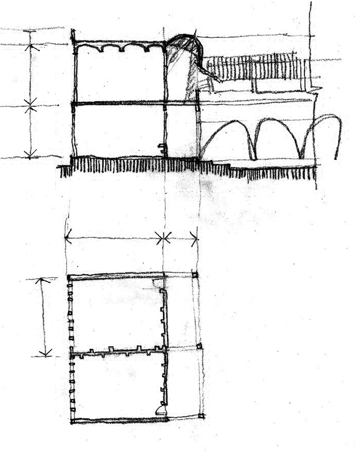 A school built from tilted brick vaults evoke a child's freedom in India