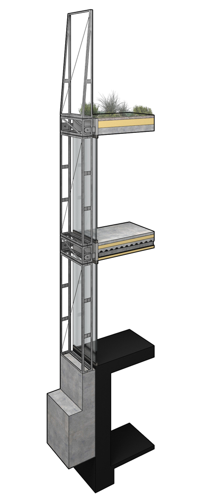 ŠÉPKA Architects wraps old residence with steel lattice featuring climbing plants as facade element