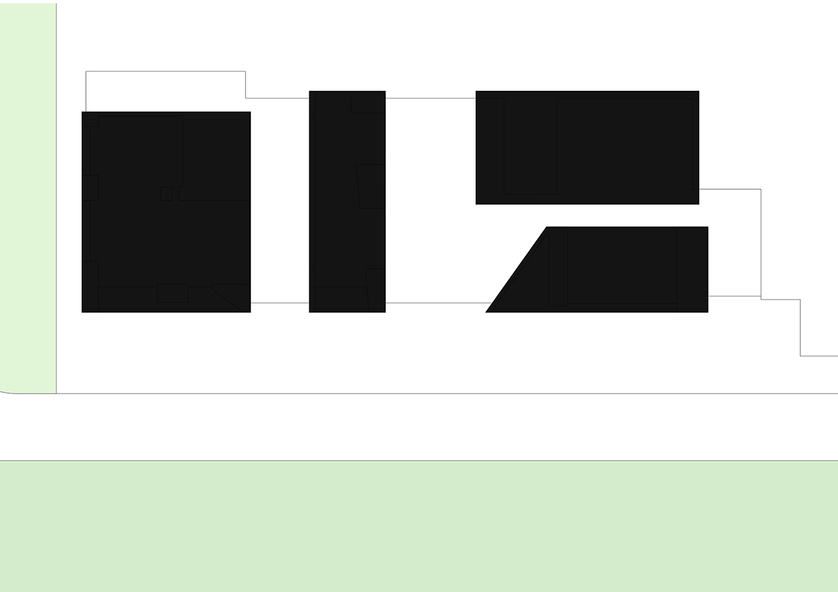 Lukstudio plays with cut-out volumes to transform old Chinese building into cafe and office