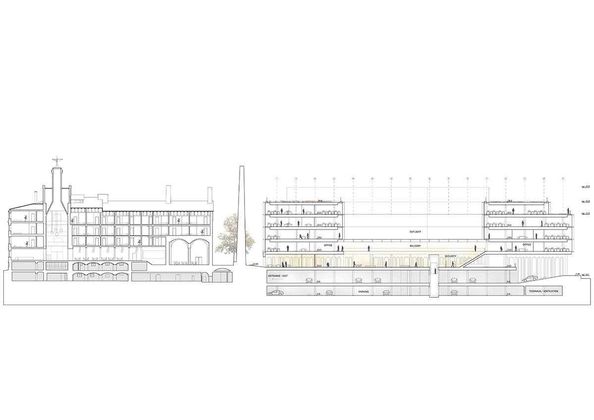 SHL Architects revives Riga's former industrial beer brewery site with bold brick facade buildings