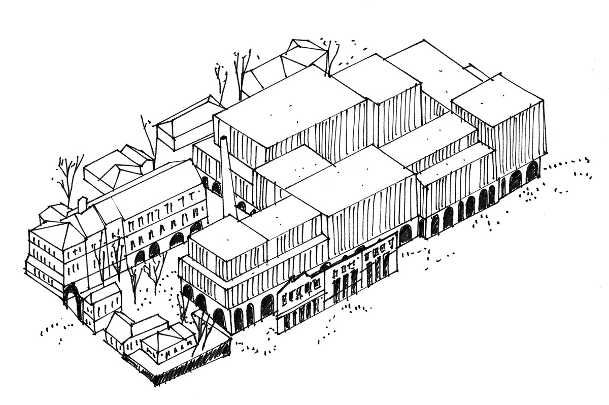 SHL Architects revives Riga's former industrial beer brewery site with bold brick facade buildings