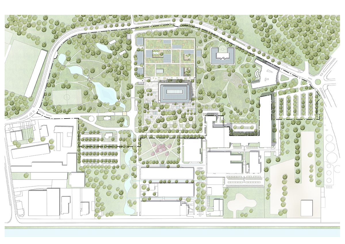 SHL Architects release images for sustainable headquarters of Solvay in Brussels