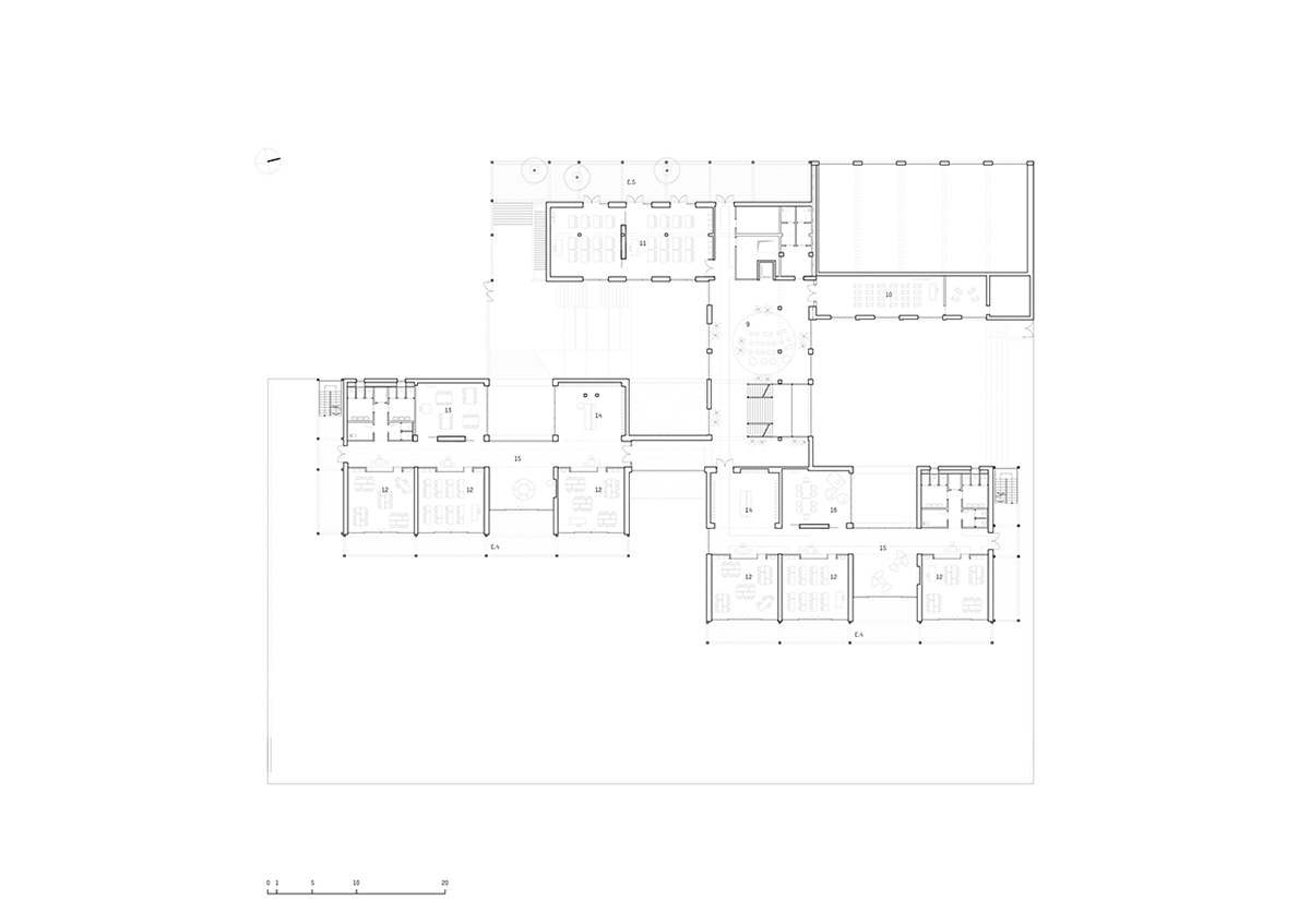 BDR bureau completes community school with pinkish steel framework in Turin