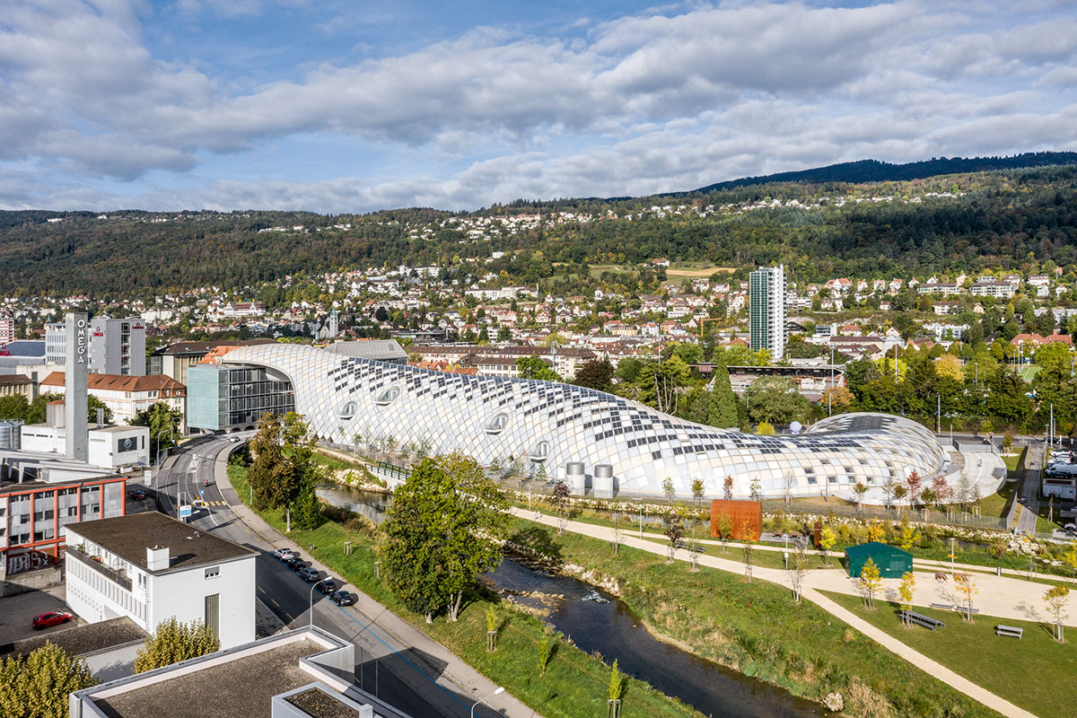 Shigeru Ban creates one of the world’s largest timber structures for Swatch Headquarters in Biel