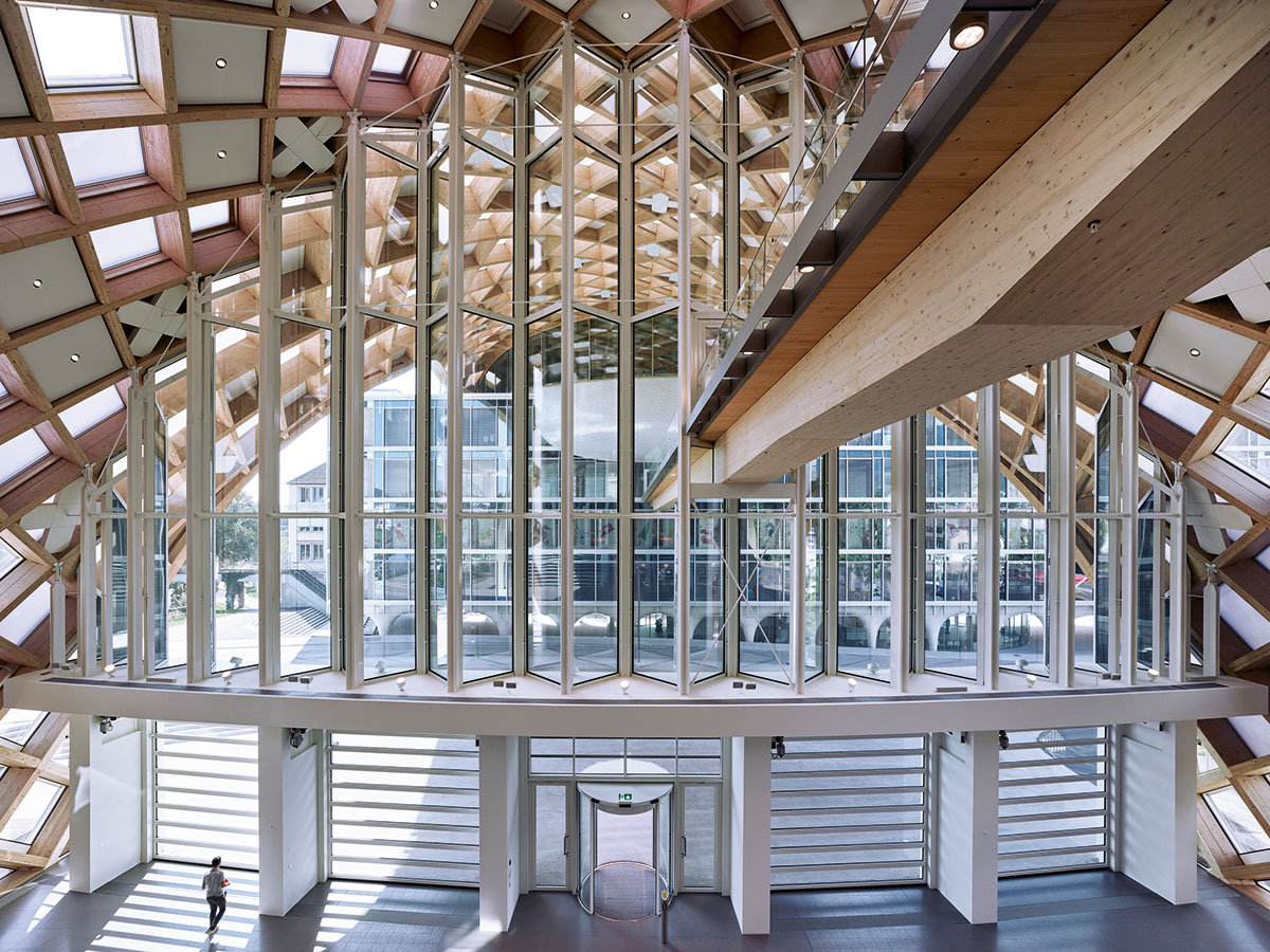 Shigeru Ban creates one of the world’s largest timber structures for Swatch Headquarters in Biel