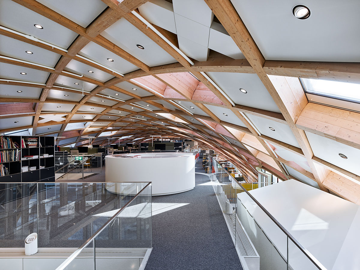Shigeru Ban creates one of the world’s largest timber structures for Swatch Headquarters in Biel