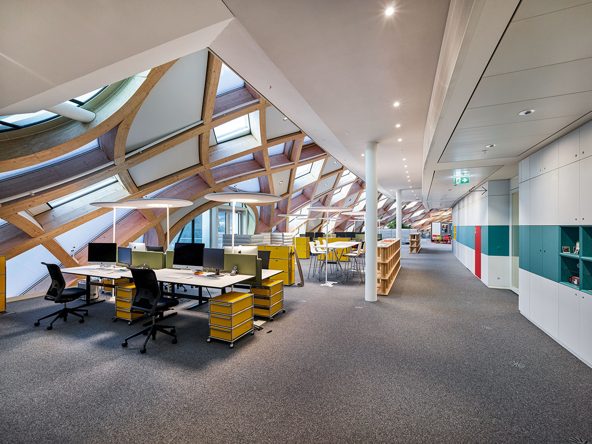 Shigeru Ban creates one of the world’s largest timber structures for Swatch Headquarters in Biel