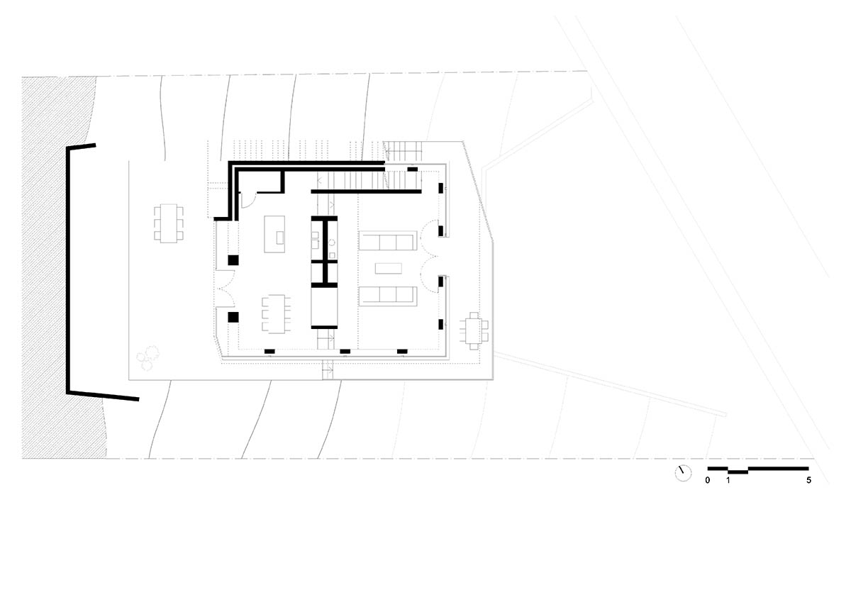 Studio Hertweck designs R&ouml;hrig House with continuous terrace towards the valley in Germany