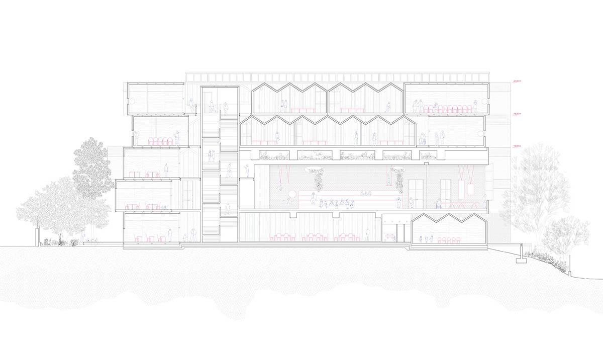 Andres Jacque / Office for Political Innovation designs village-like experimental school in Madrid