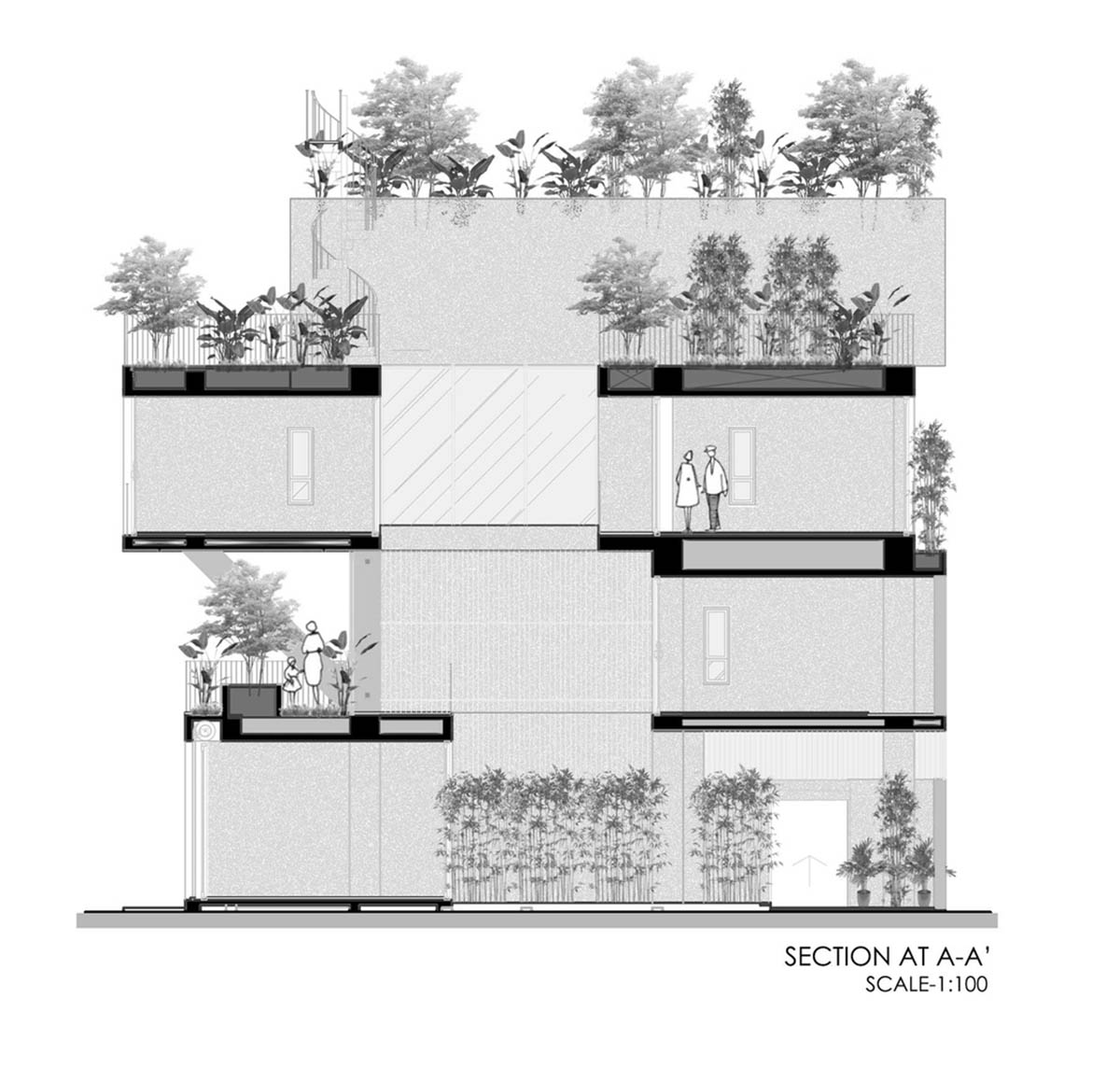 Ho Khue Architects' concrete house is inspired by imaginations of children’s LEGO game in Vietnam