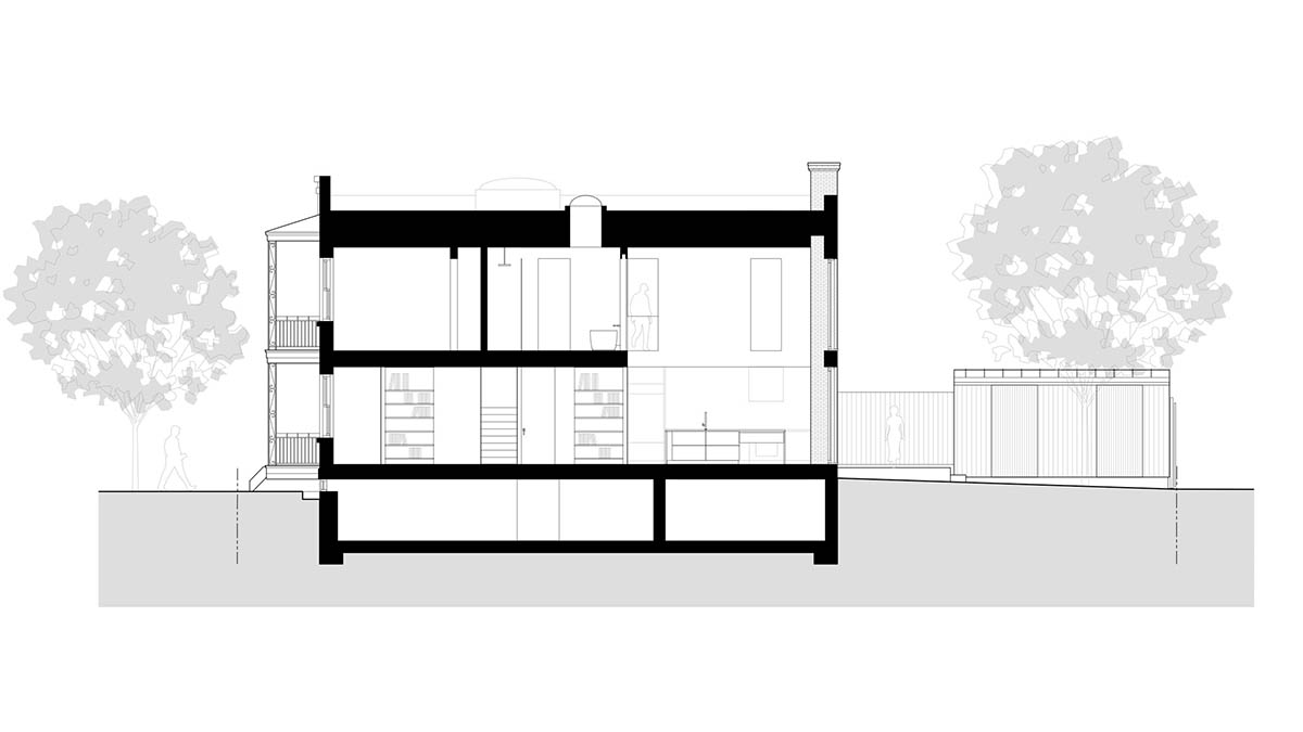 Natalie Dionne Architecture renovates old apartment with bold brick facade in Montréal