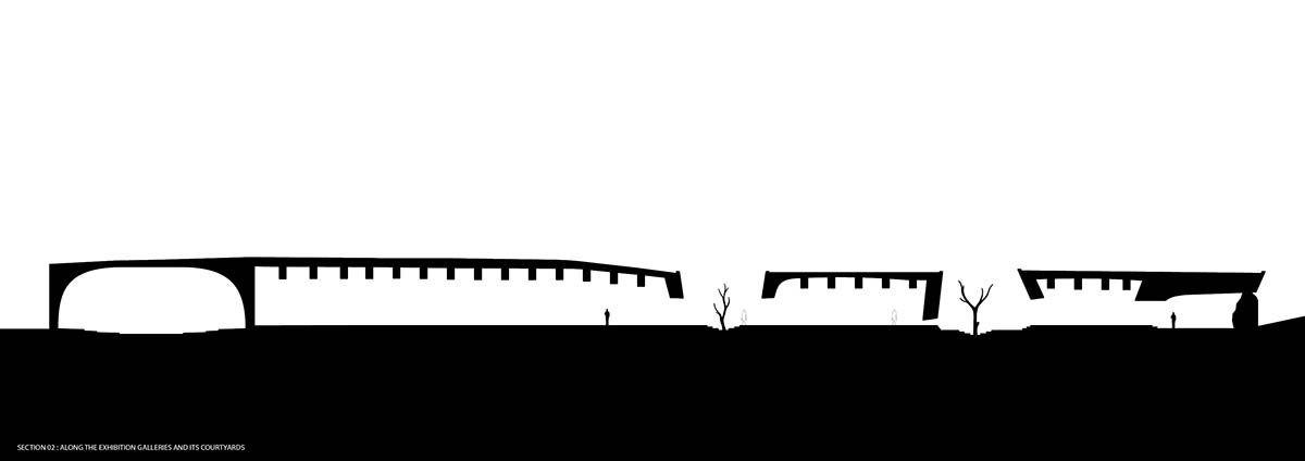 sP+a completes India's new arts centre, Hampi Art Labs, with sinuous concrete volume