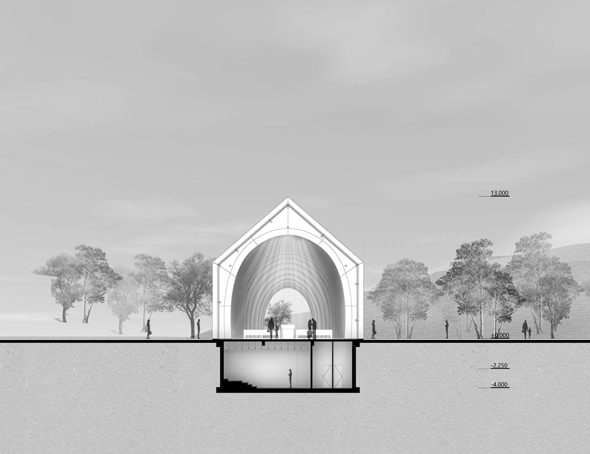 RSAA designs Chamber Church in China with uniform layered slices to allow soft light