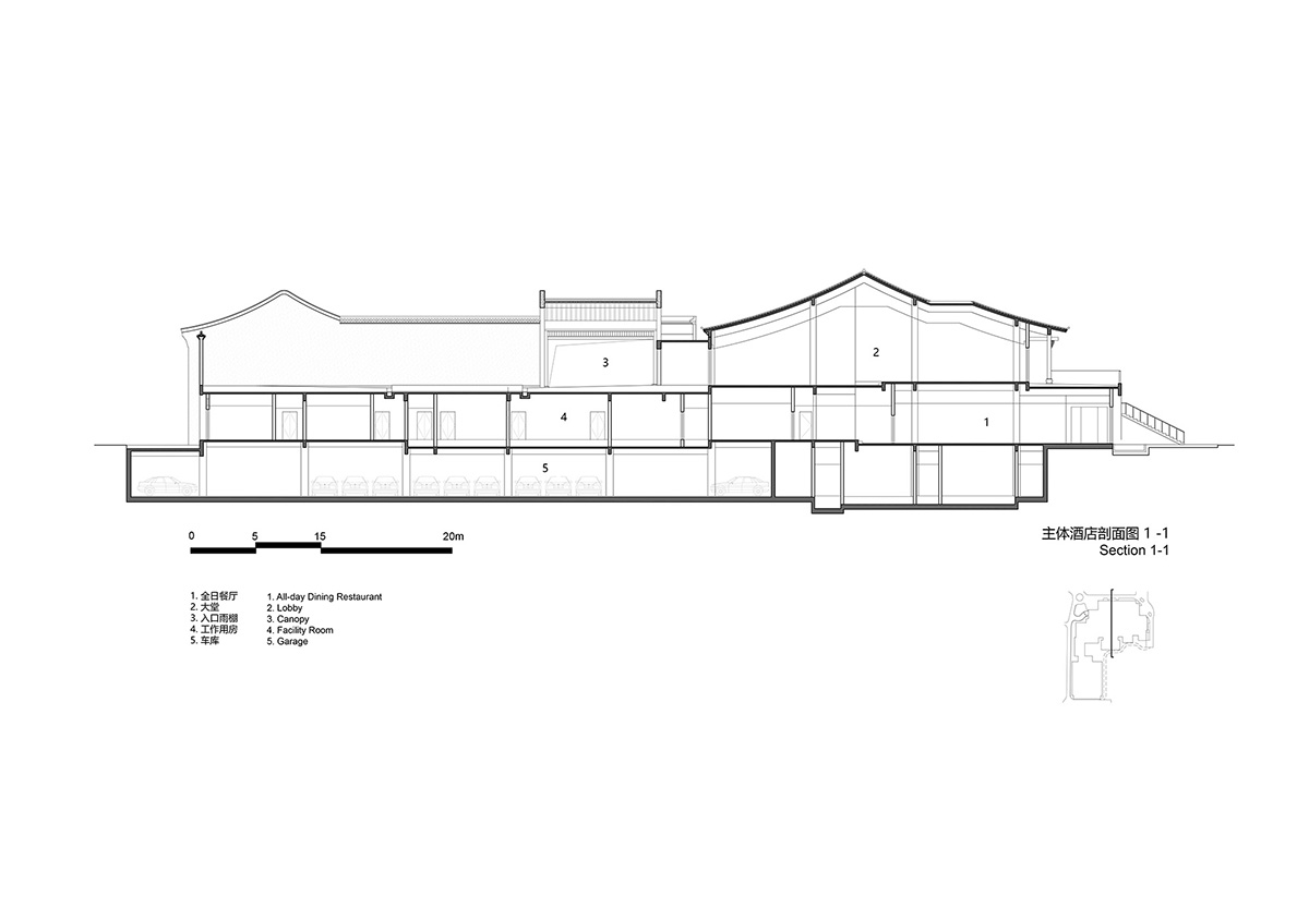 UAD renovates a hotel with dark grey materials addressing to the traditional heritage of South China