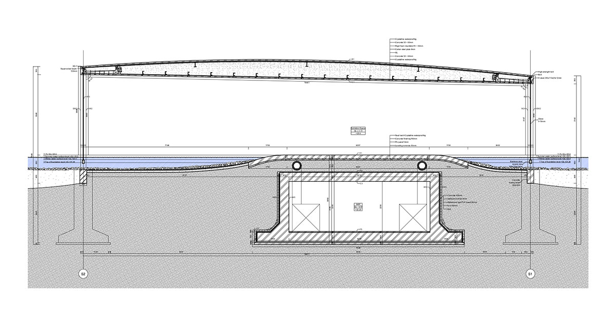 Junya Ishigami+Associates built one-kilometre-long museum on a manmade lake in China 