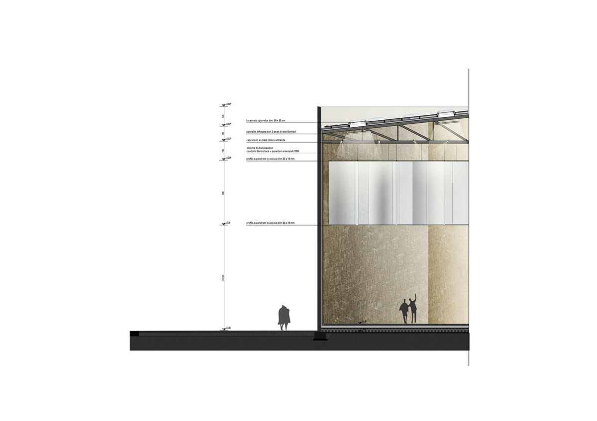 Smooth all-white walls form church designed by Mario Cucinella Architects in Mormanno hill town 