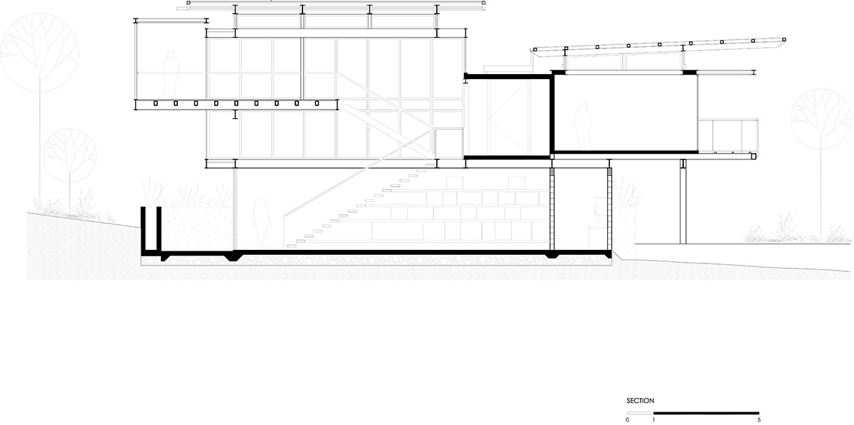 Studio Saxe completes Jungle Frame House with tropical atrium in Costa Rica
