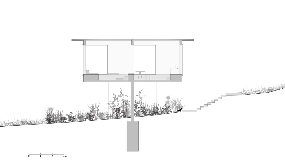 Ballen House in Colombia explores possibilities of living in larger spaces in a lush hilly terrain
