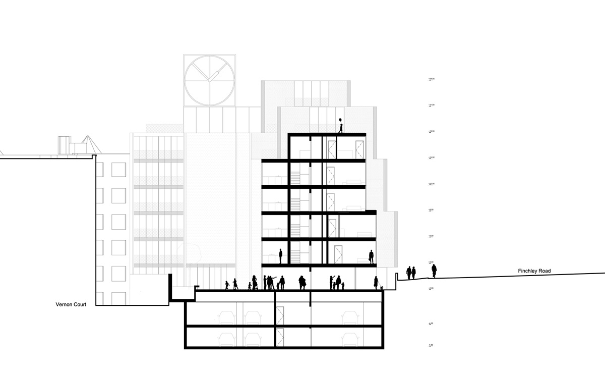 Nuebau transforms London&rsquo;s disused petrol station into a pixelated mixed-use complex