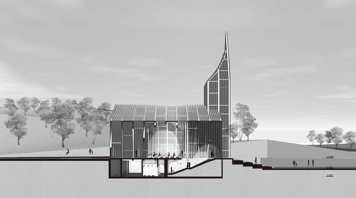 RSAA designs Chamber Church in China with uniform layered slices to allow soft light